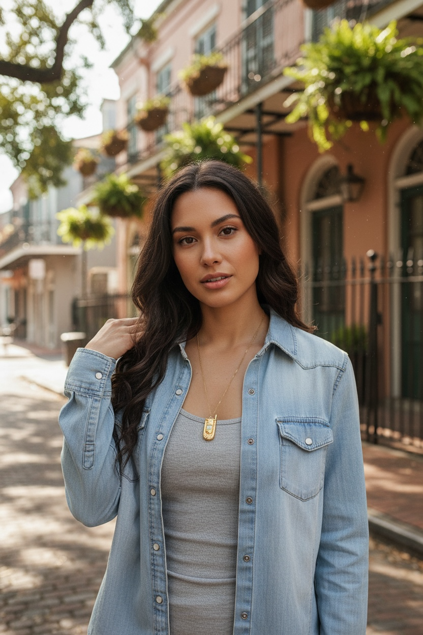 Y2K Flip Phone Pendant Necklace | Gold Retro Cell Phone Charm