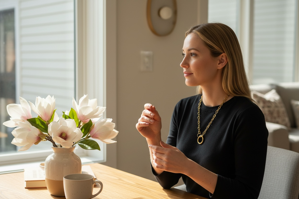 Coastal Loop Chain Necklace | Gold Link Circle Charm Chain