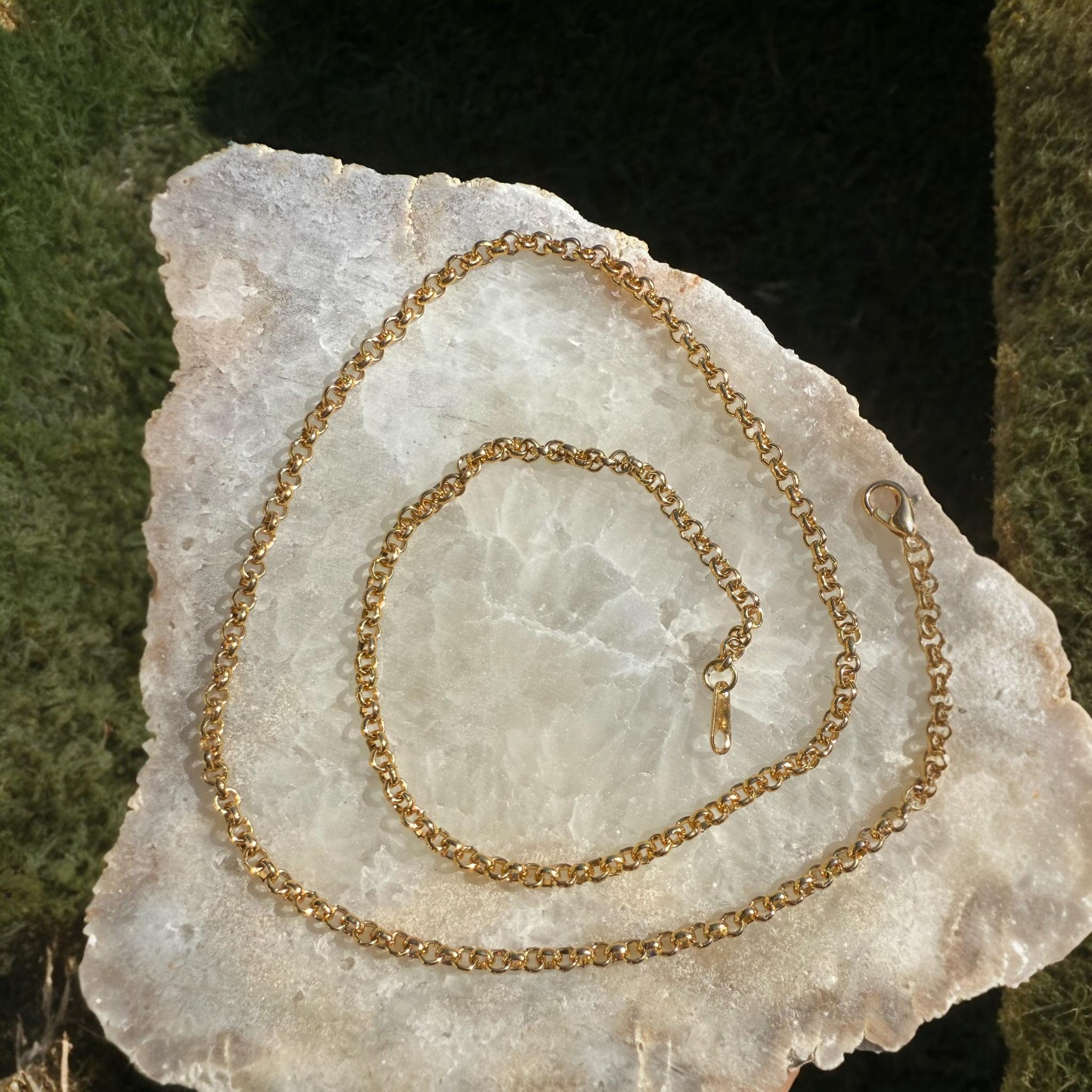 Gold Rolo Chain Necklace – Classic Everyday Layering Chain