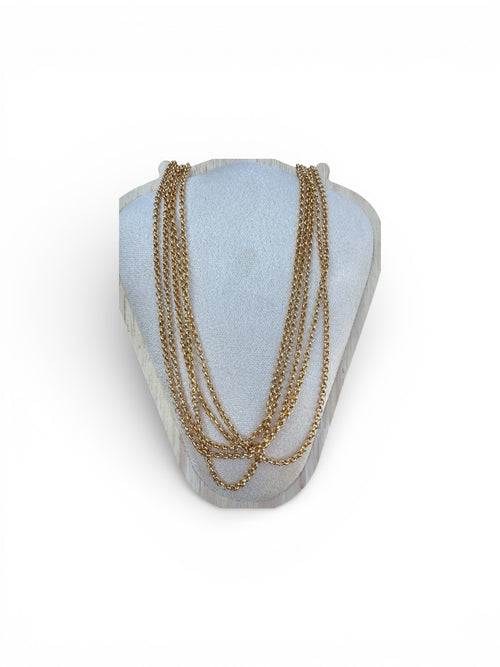 Gold Rolo Chain Necklace – Classic Everyday Layering Chain