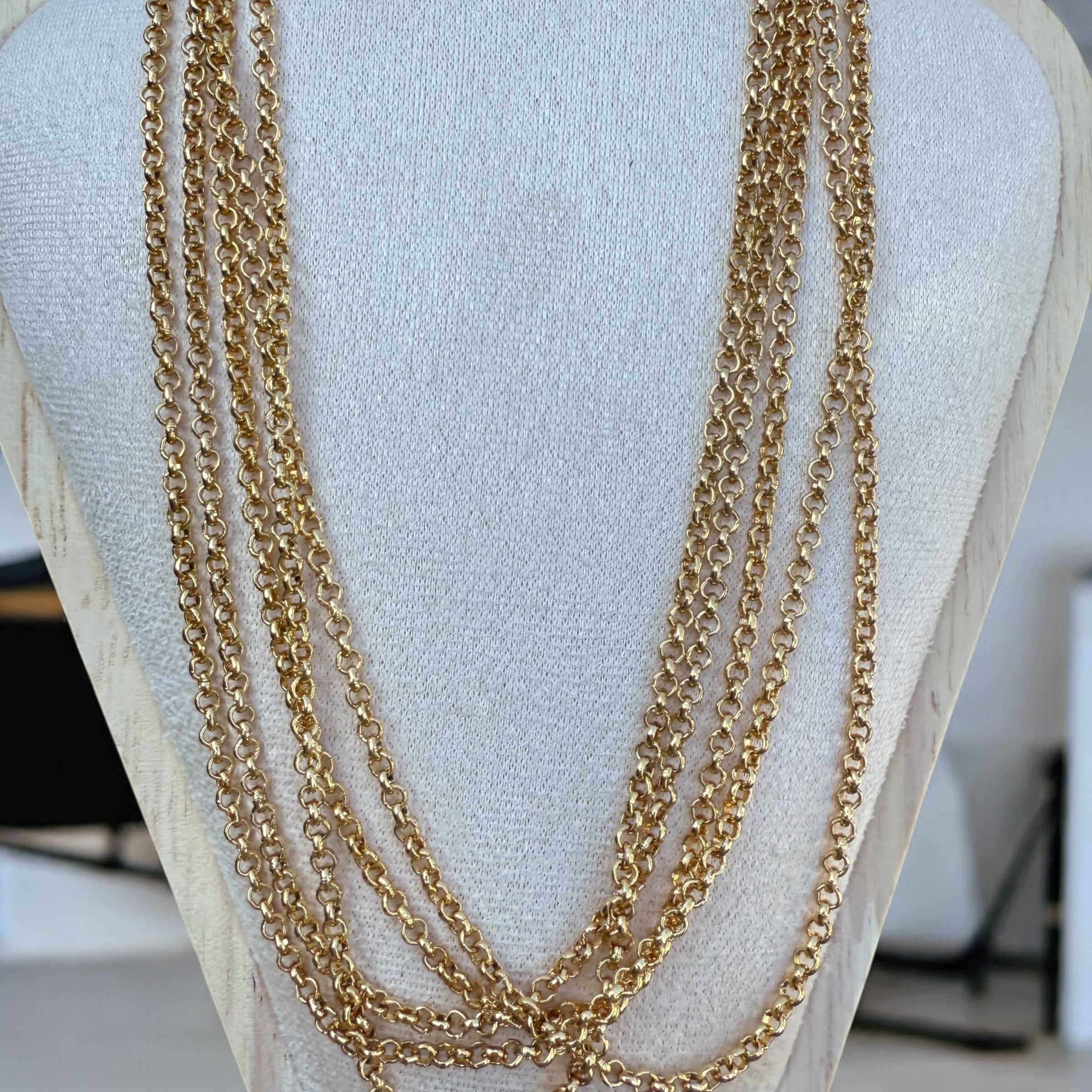 Gold Rolo Chain Necklace – Classic Everyday Layering Chain