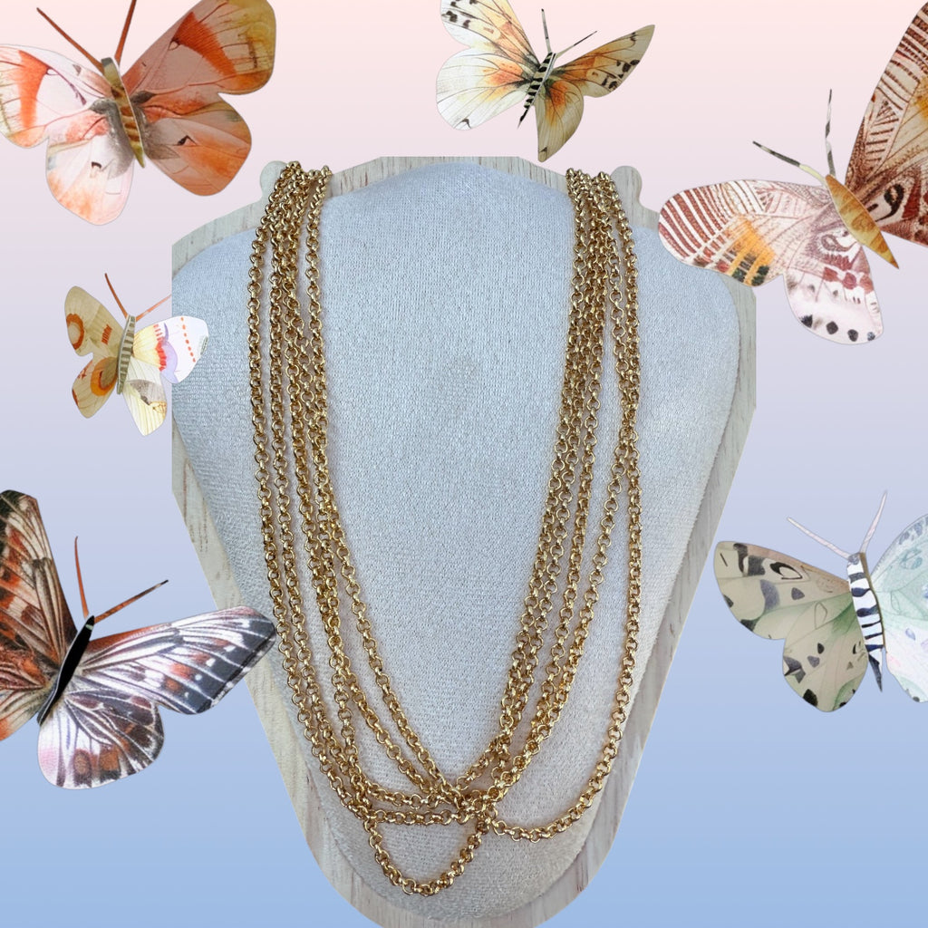 Gold Rolo Chain Necklace – Classic Everyday Layering Chain